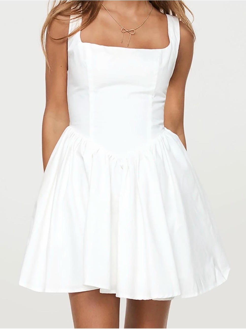 Princess Polly Straplie Mini Dress White   Size 12-
NWOT